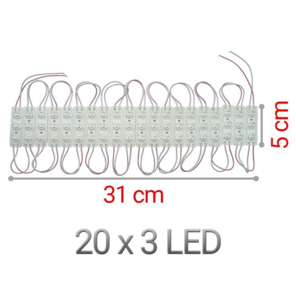 LED Strip 12volt RGB Bright 20x3 diodes