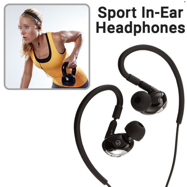 Basics Sports Hands Free Curved Black