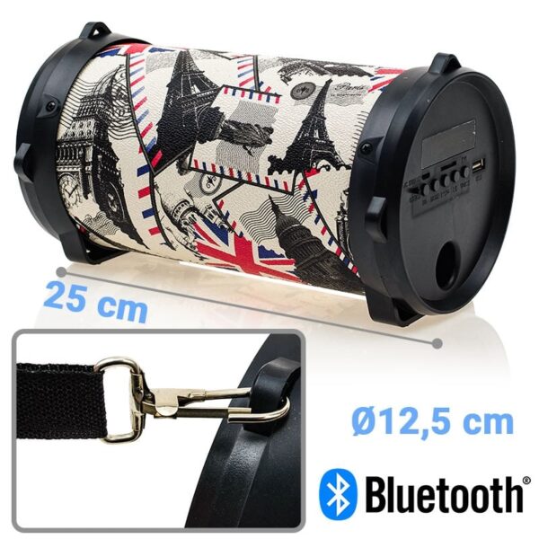 Bluetooth Ηχείο Tube ''Sightseeing The World 1''