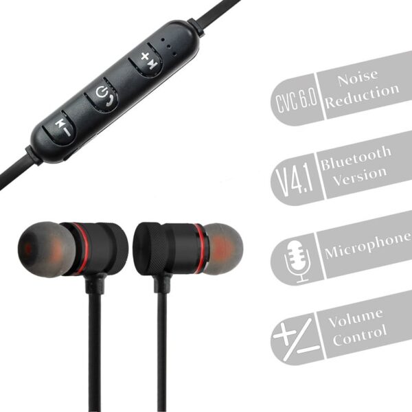 BT Sport Magnetic Handsfree XT-6 Black