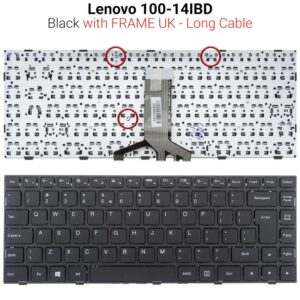 Πληκτρολόγιο Lenovo 100-14IBD Long Cable