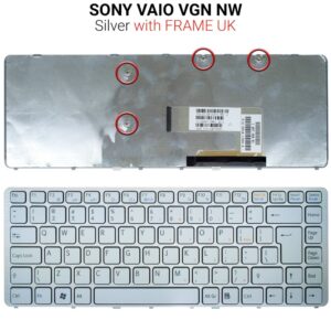 Πληκτρολόγιο SONY VAIO VGN NW WHITE FRAME UK