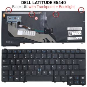 Πληκτρολόγιο DELL LATITUDE E5440 US WITH BACKLIGHT