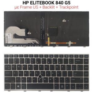 Πληκτρολόγιο HP ELITEBOOK 840 G5 WITH FRAME + BACKLIT + TRACKPOINT