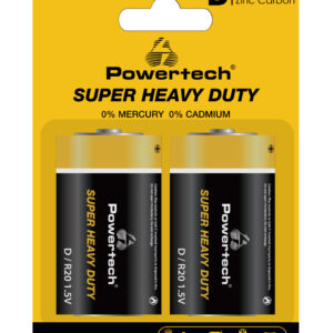 POWERTECH μπαταρίες Zinc Carbon Super Heavy Duty PT-1222