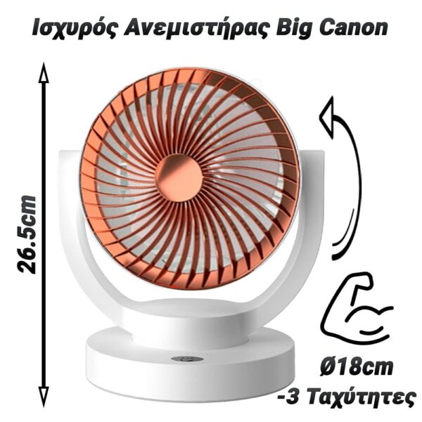 Ισχυρός Ανεμιστήρας Big Canon (Bronze)