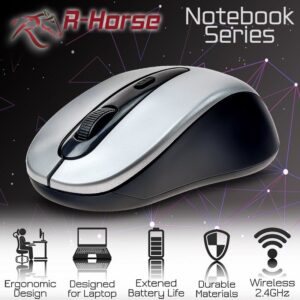 R-HORSE Wireless Mouse Grey/Black RF-2804b