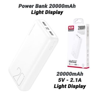 Power Bank 20000mAh Light Display