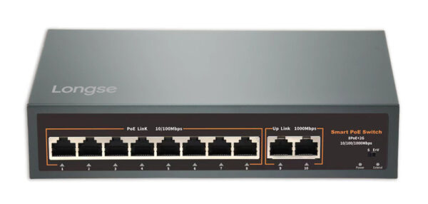 LONGSE PoE switch HT82GA με 8x LAN & 2x WAN θύρες