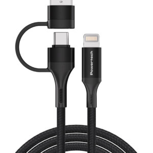 POWERTECH καλώδιο USB & USB-C σε Lightning PTR-0159